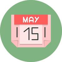 15 May Icon for Creative Projects vector