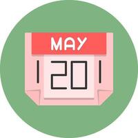 20 May Icon for Creative Projects vector
