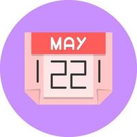 22 May Icon for Creative Projects vector