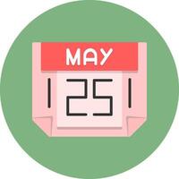 25 May Icon for Creative Projects vector
