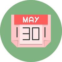 30 May Icon for Creative Projects vector