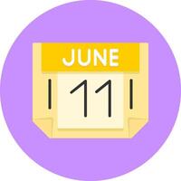 11 June Icon for Creative Projects vector