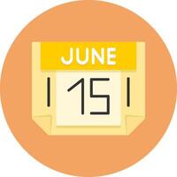 15 June Icon for Creative Projects vector
