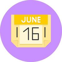 16 June Icon for Creative Projects vector