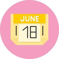 18 June Icon for Creative Projects vector