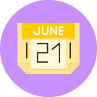 21 June Icon for Creative Projects vector