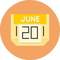 20 June Icon for Creative Projects vector