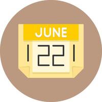 22 June Icon for Creative Projects vector