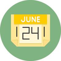 24 June Icon for Creative Projects vector