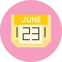 23 June Icon for Creative Projects vector