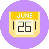 26 June Icon for Creative Projects vector