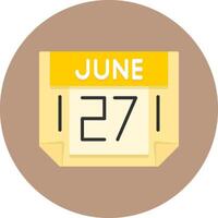27 June Icon for Creative Projects vector