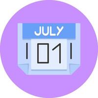 1 July Icon for Creative Projects vector