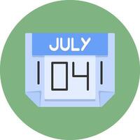 4 July Icon for Creative Projects vector