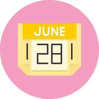 28 June Icon for Creative Projects vector