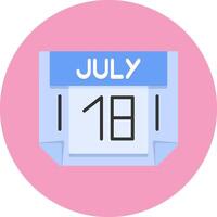 18 July Icon for Creative Projects vector