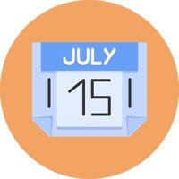15 July Icon for Creative Projects vector