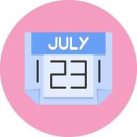 23 July Icon for Creative Projects vector