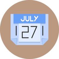 27 July Icon for Creative Projects vector