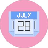 28 July Icon for Creative Projects vector