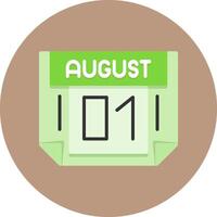 1 August Icon for Creative Projects vector