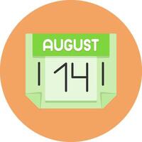 14 August Icon for Creative Projects vector