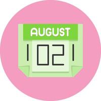 2 August Icon for Creative Projects vector