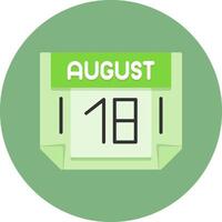 18 August Icon for Creative Projects vector