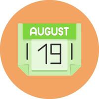 19 August Icon for Creative Projects vector