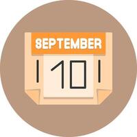 10 September Icon for Creative Projects vector