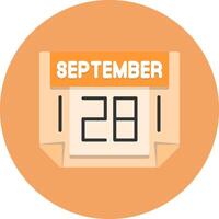 28 September Icon for Creative Projects vector