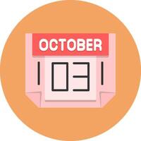 3 October Icon for Creative Projects vector