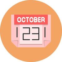 23 October Icon for Creative Projects vector