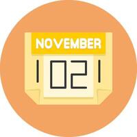 2 November Icon for Creative Projects vector