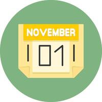 1 November Icon for Creative Projects vector