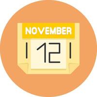 12 November Icon for Creative Projects vector