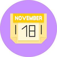 18 November Icon for Creative Projects vector