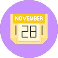 28 November Icon for Creative Projects vector