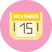 15 November Icon for Creative Projects vector