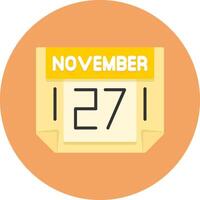 27 November Icon for Creative Projects vector