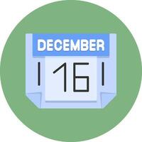 16 December Icon for Creative Projects vector