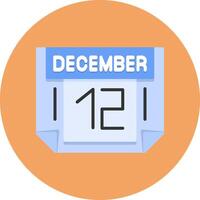 12 December Icon for Creative Projects vector