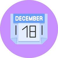 18 December Icon for Creative Projects vector