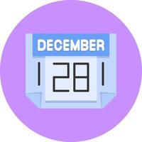 28 December Icon for Creative Projects vector