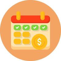 Paid Leave Icon for Creative Projects vector