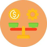 Wage Scale Icon for Creative Projects vector