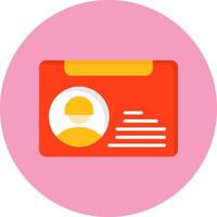 Workers Card Icon for Creative Projects vector