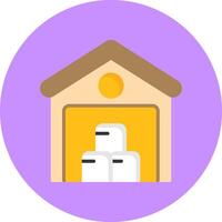 Warehouse Icon for Creative Projects vector