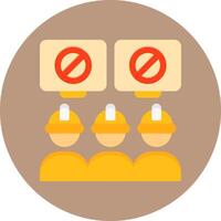 Workers March Icon for Creative Projects vector