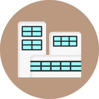 Office Building Icon for Creative Projects vector